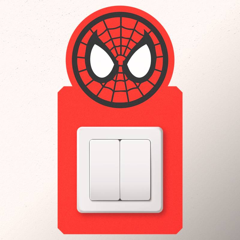 Stenska nalepka za stikalo Spiderman