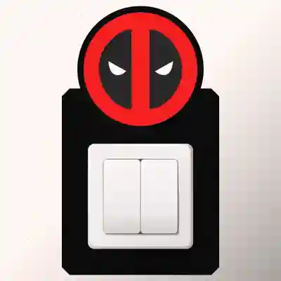 Stenska nalepka za stikalo Deadpool