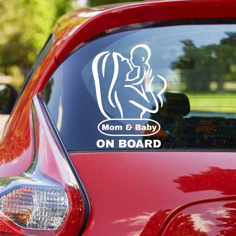 Nalepka za avto - Mom & Baby 