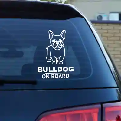 Nalepka za avto - Bulldog