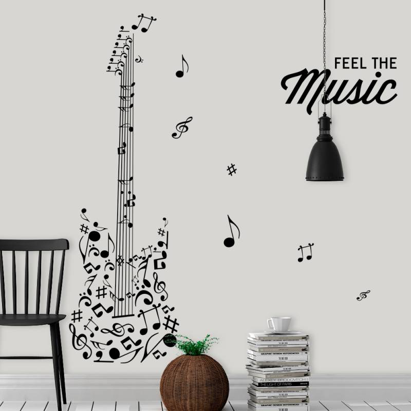 Stenska nalepka Feel The Music