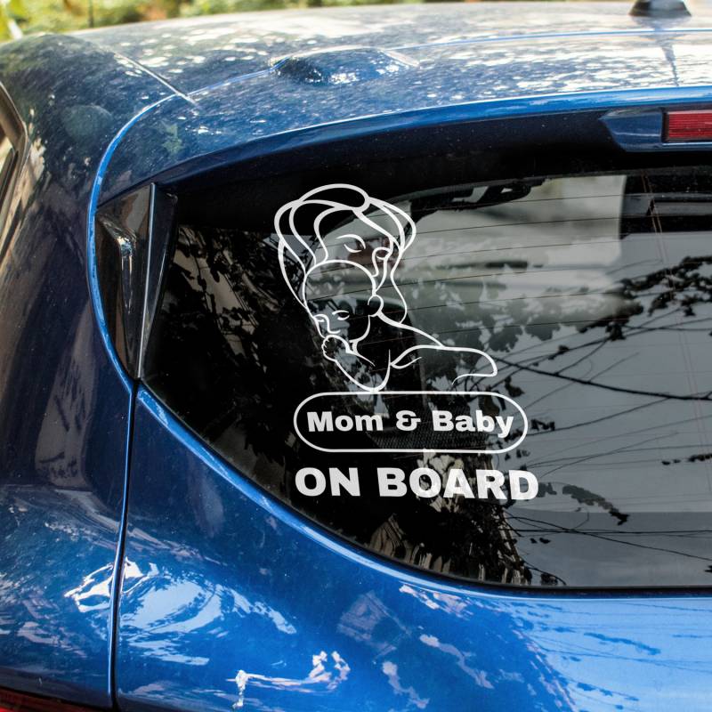 Nalepka za avto - Mom Baby