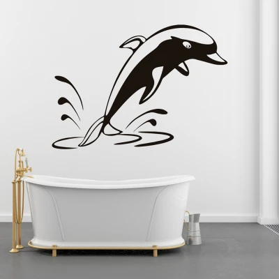 Silhueta nalepke delfina