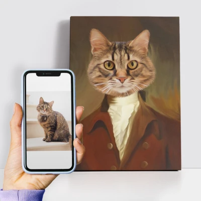 Personalizirana kraljevska slika – Baronski pes