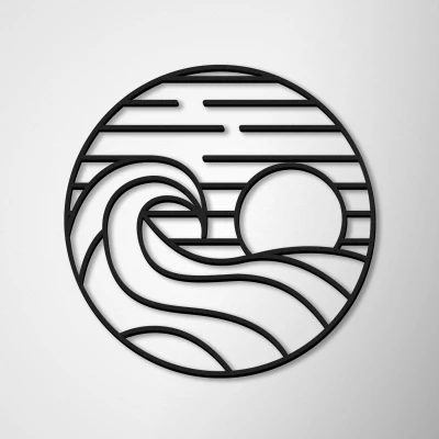 Stenske dekoracije - Abstract Sunrise