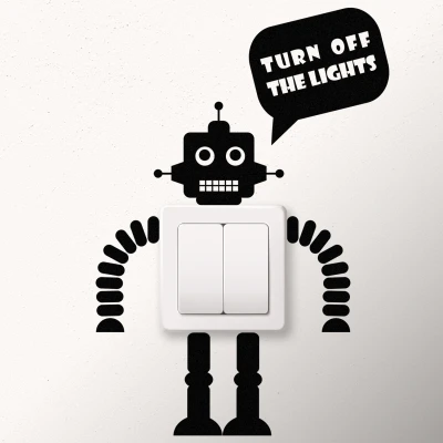 Stenska nalepka za stikalo Ugasni luč