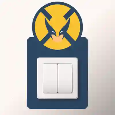 Stenska nalepka za stikalo Wolverine